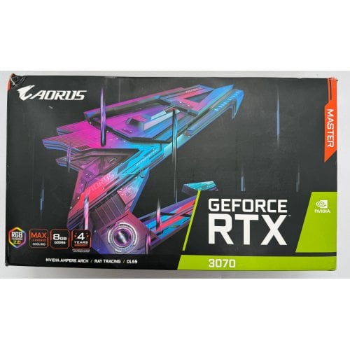 Відеокарта Gigabyte GeForce RTX 3070 AORUS MASTER 8192MB (GV-N3070AORUS M-8GD) (Відновлено продавцем, 909586) купити в Україні | Telemart фото