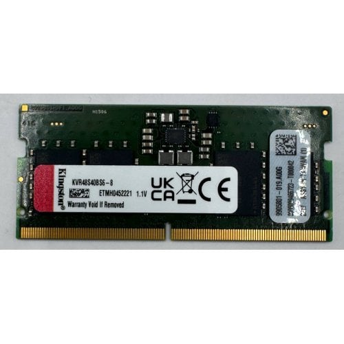 Озу Kingston SODIMM DDR5 8GB 4800MHz (KVR48S40BS6-8) (Восстановлено продавцом, 909592) купить в Украине | Telemart фото