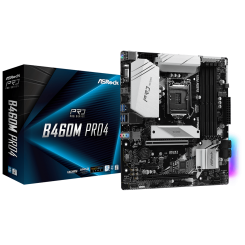 Материнская плата AsRock B460M Pro4 (s1200, Intel B460) (Восстановлено продавцом, 909619)