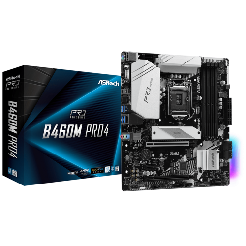 Материнская плата AsRock B460M Pro4 (s1200, Intel B460) (Восстановлено продавцом, 909619) купить в Украине | Telemart фото