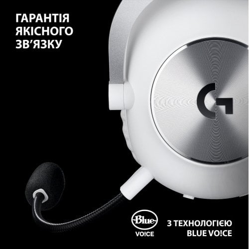 Уценка наушники Logitech G Pro X 2 Lightspeed Wireless (981-001269) White (Вскрытая упаковка, 909651) купить в Украине | Telemart фото