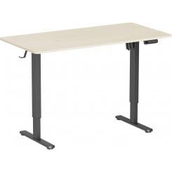 Уценка стол с электрорегулировкой высоты OfficePro ODE1470 (ODE1470LWB) Light Wood/Black (Повреждена упаковка, 909701)