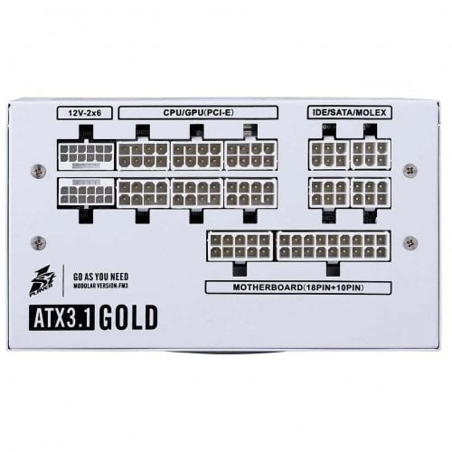 Блок живлення 1stPlayer HA-1000BA4 1000W (NGDP-GLD-1000-WH-EU) White купити в Україні | Telemart фото