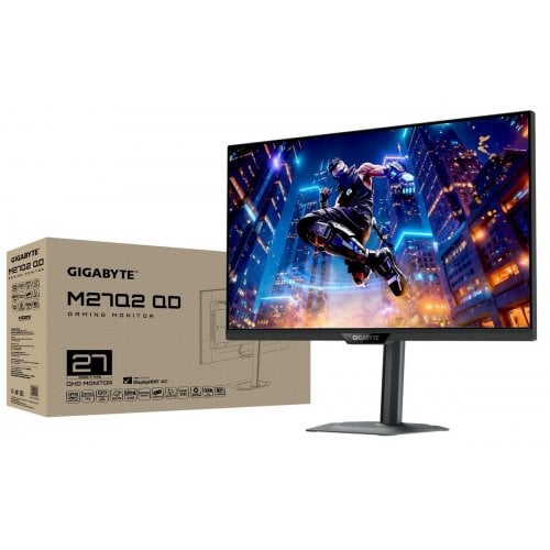 Уценка монитор Gigabyte 27" M27Q2 QD Black (Повреждена упаковка, 909790) купить в Украине | Telemart фото