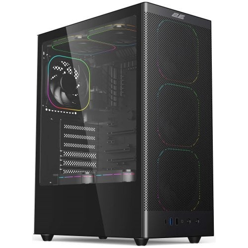Корпус 2E Gaming Iconic V8210 Tempered Glass без БП (2E-V8210B) Black купить в Украине | Telemart фото