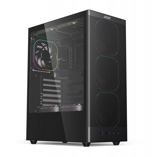 Корпус 2E Gaming Iconic V8210 Tempered Glass без БП (2E-V8210B) Black купить в Украине | Telemart фото
