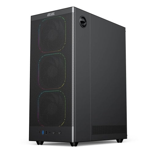 Корпус 2E Gaming Iconic V8210 Tempered Glass без БП (2E-V8210B) Black купить в Украине | Telemart фото