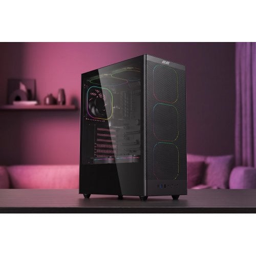 Корпус 2E Gaming Iconic V8210 Tempered Glass без БП (2E-V8210B) Black купить в Украине | Telemart фото