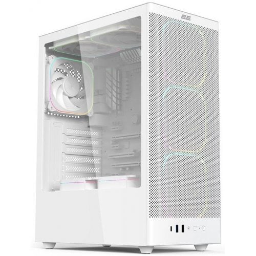 Корпус 2E Gaming Iconic V8210 Tempered Glass без БЖ (2E-V8210W) White купити в Україні | Telemart фото