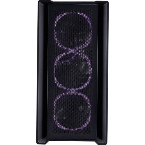 Корпус 1stPlayer T4-BK-4FS7 Tempered Glass без БП Black купить в Украине | Telemart фото