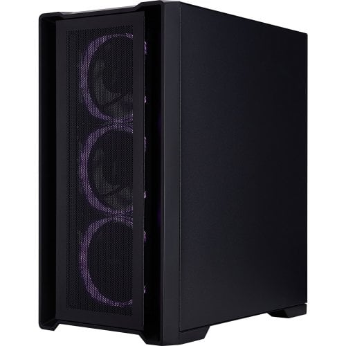 Корпус 1stPlayer T4-BK-4FS7 Tempered Glass без БП Black купить в Украине | Telemart фото