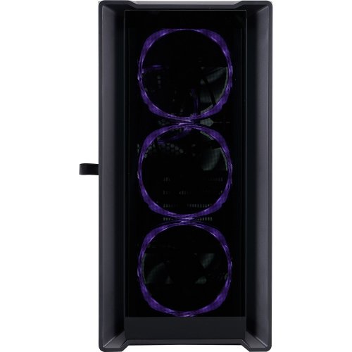 Корпус 1stPlayer T4-G-BK-4FS7 Tempered Glass без БП Black купить в Украине | Telemart фото