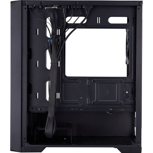 Корпус 1stPlayer T4-G-BK-4FS7 Tempered Glass без БП Black купить в Украине | Telemart фото