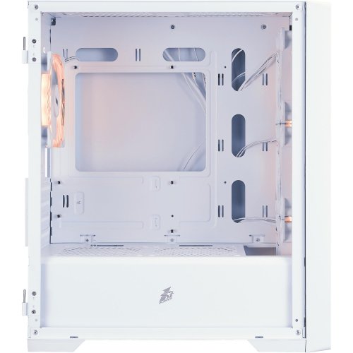 Корпус 1stPlayer T4-G-WH-4FS7-W Tempered Glass без БП White купить в Украине | Telemart фото