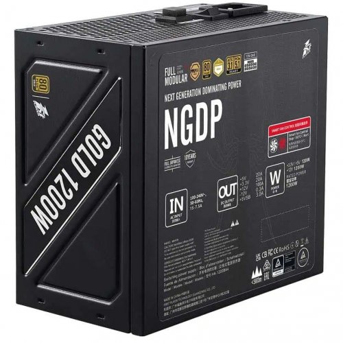 Блок живлення 1stPlayer HA-1200BA4 1200W (NGDP-GLD-1200-BK-EU) Black купити в Україні | Telemart фото
