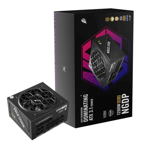 Блок живлення 1stPlayer HA-1200BA4 1200W (NGDP-GLD-1200-BK-EU) Black купити в Україні | Telemart фото