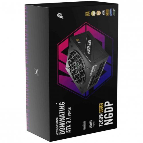 Блок живлення 1stPlayer HA-1200BA4 1200W (NGDP-GLD-1200-BK-EU) Black купити в Україні | Telemart фото