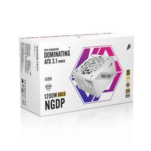 Блок живлення 1stPlayer HA-1200BA4 1200W (NGDP-GLD-1200-WH-EU) White купити в Україні | Telemart фото