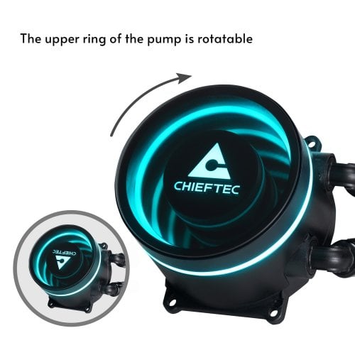 Готова СВО CHIEFTEC Iceberg 360 Dark (CLC-360-BLK) Black купити в Україні | Telemart фото