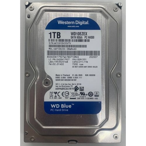 Жесткий диск Western Digital Blue 1TB 64MB 3.5" (WD10EZEX) (Восстановлено продавцом, 909866) купить в Украине | Telemart фото