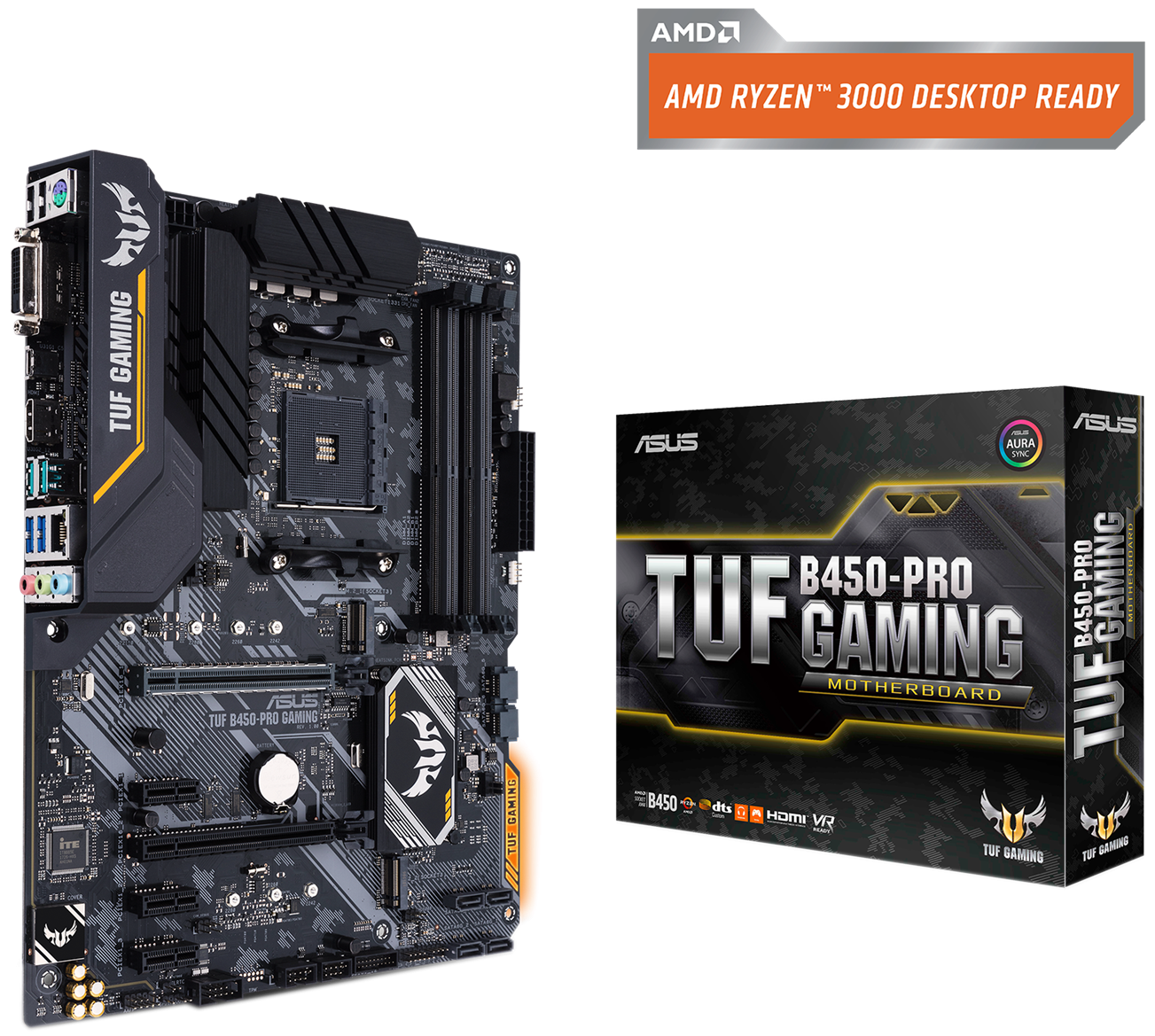 Продать Материнская плата Asus TUF B450-PRO GAMING (sAM4, AMD B450