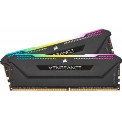 Озу Corsair DDR4 32GB (2x16GB) 3600Mhz Vengeance RGB Pro SL Black (CMH32GX4M2D3600C18) (Восстановлено продавцом, 909915)