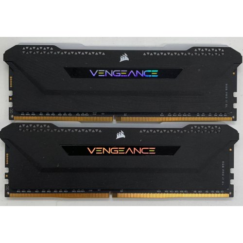 Озу Corsair DDR4 32GB (2x16GB) 3600Mhz Vengeance RGB Pro SL Black (CMH32GX4M2D3600C18) (Восстановлено продавцом, 909915) купить в Украине | Telemart фото