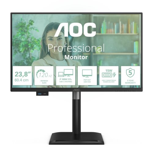 Монітор AOC 23.8" 24P4CV Black купити в Україні | Telemart фото