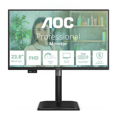Монітор AOC 23.8" 24P4U Black купити в Україні | Telemart фото