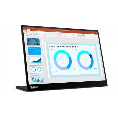 Монітор Lenovo 14" ThinkVision M14d (63AAUAT6WL) Raven Black купити в Україні | Telemart фото