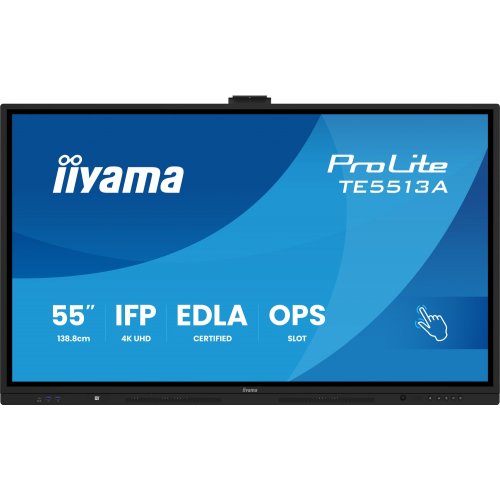 Інформаційна панель Iiyama 54.6" ProLite TE5513A-B3AG Black купити в Україні | Telemart фото