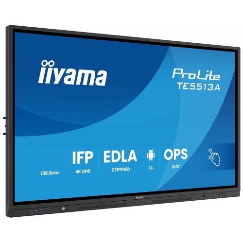 Інформаційна панель Iiyama 54.6" ProLite TE5513A-B3AG Black купити в Україні | Telemart фото
