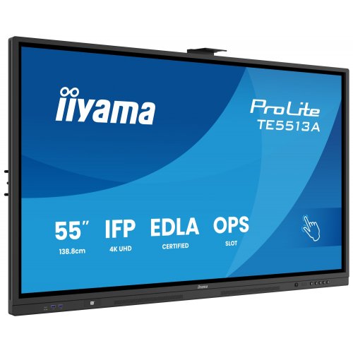 Інформаційна панель Iiyama 54.6" ProLite TE5513A-B3AG Black купити в Україні | Telemart фото