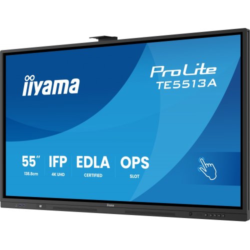 Інформаційна панель Iiyama 54.6" ProLite TE5513A-B3AG Black купити в Україні | Telemart фото