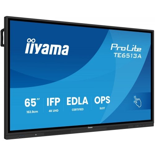 Інформаційна панель Iiyama 64.5" ProLite TE6513A-B2AG Black купити в Україні | Telemart фото