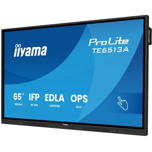 Інформаційна панель Iiyama 64.5" ProLite TE6513A-B2AG Black купити в Україні | Telemart фото