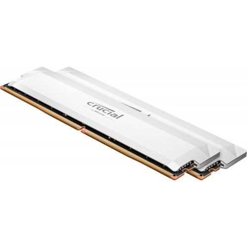 ОЗУ Crucial DDR5 64GB (2x32GB) 6000Mhz Pro Overclocking White (CP2K32G60C40U5W) купить в Украине | Telemart фото