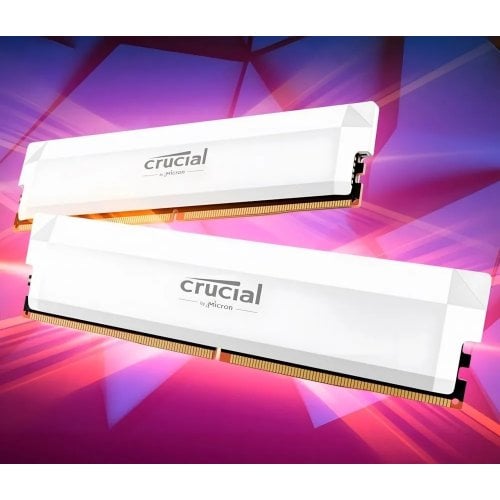 ОЗУ Crucial DDR5 64GB (2x32GB) 6000Mhz Pro Overclocking White (CP2K32G60C40U5W) купить в Украине | Telemart фото