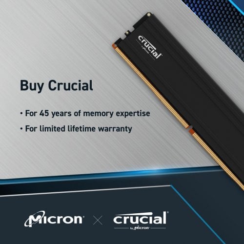 ОЗУ Crucial DDR5 32GB 5600Mhz Pro (CP32G60C40U5BT) купить в Украине | Telemart фото