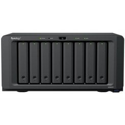 Мережеве сховище Synology DS1825+Form factor: Desktop (Tower/Desktop)Drive bays: 8Processor: AMD Ryzen V1500BRAM: 8 GBRJ-45 ports: 2Network speed: 2.5 GbpsOS: Synology DSM