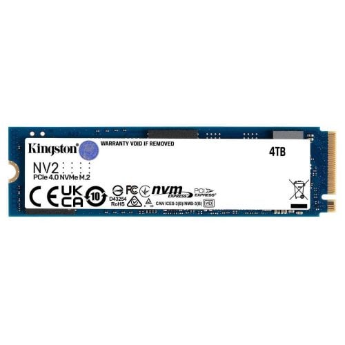Ssd-диск Kingston NV2 3D NAND 4TB M.2 (2280 PCI-E) NVMe x4 (SNV2S/4000G) (Восстановлено продавцом, 910112) купить в Украине | Telemart фото