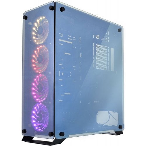 Корпус QUBE Armor RGB Tempered Glass без БП (QBT97_FMNU4+2ARMOR) Black (Восстановлено продавцом, 910152) купить в Украине | Telemart фото