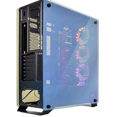 Корпус QUBE Armor RGB Tempered Glass без БП (QBT97_FMNU4+2ARMOR) Black (Восстановлено продавцом, 910152) купить в Украине | Telemart фото