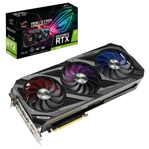 Видеокарта Asus ROG GeForce RTX 3080 STRIX OC 10240MB (ROG-STRIX-RTX3080-O10G-GAMING) (Восстановлено продавцом, 910386) купить в Украине | Telemart фото