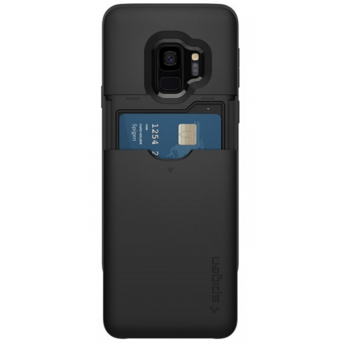 Чохол Spigen для Samsung Galaxy S9 Slim Armor CS (592CS22863) Black купити в Україні | Telemart фото