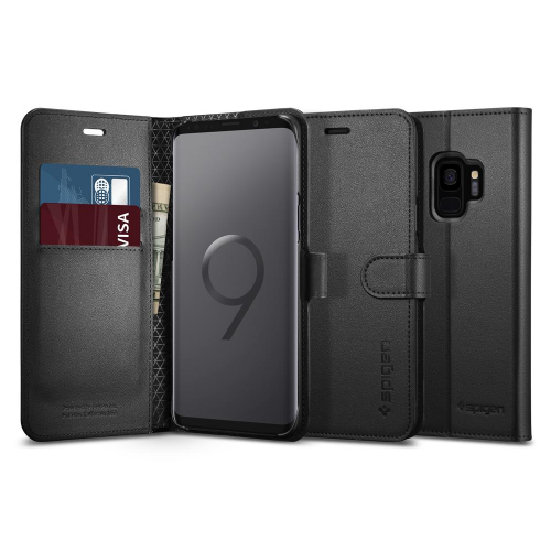 Чохол Spigen для Samsung Galaxy S9 Wallet S (592CS22870) Black купити в Україні | Telemart фото