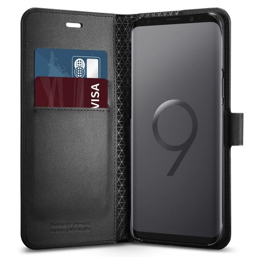 Чохол Spigen для Samsung Galaxy S9 Wallet S (592CS22870) Black купити в Україні | Telemart фото