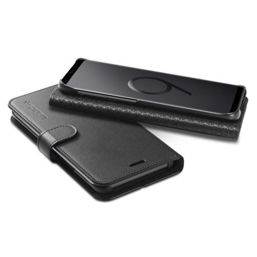 Чохол Spigen для Samsung Galaxy S9 Wallet S (592CS22870) Black купити в Україні | Telemart фото
