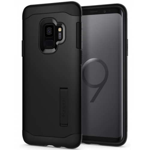 Чехол Spigen для Samsung Galaxy S9 Slim Armor (592CS22880) Black купить в Украине | Telemart фото