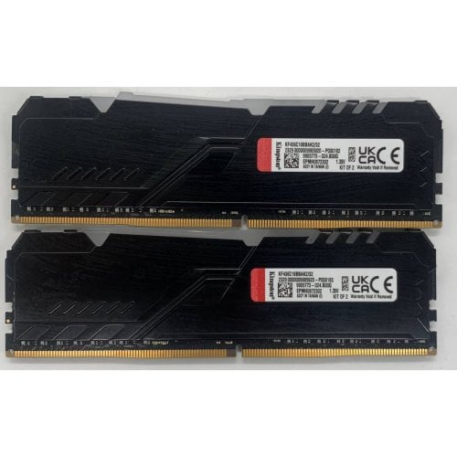 Озп Kingston DDR4 32GB (2x16GB) 3600Mhz FURY Beast RGB Black (KF436C18BBAK2/32) (Відновлено продавцем, 910522) купити в Україні | Telemart фото